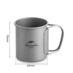 Кружка титановая с ручкой